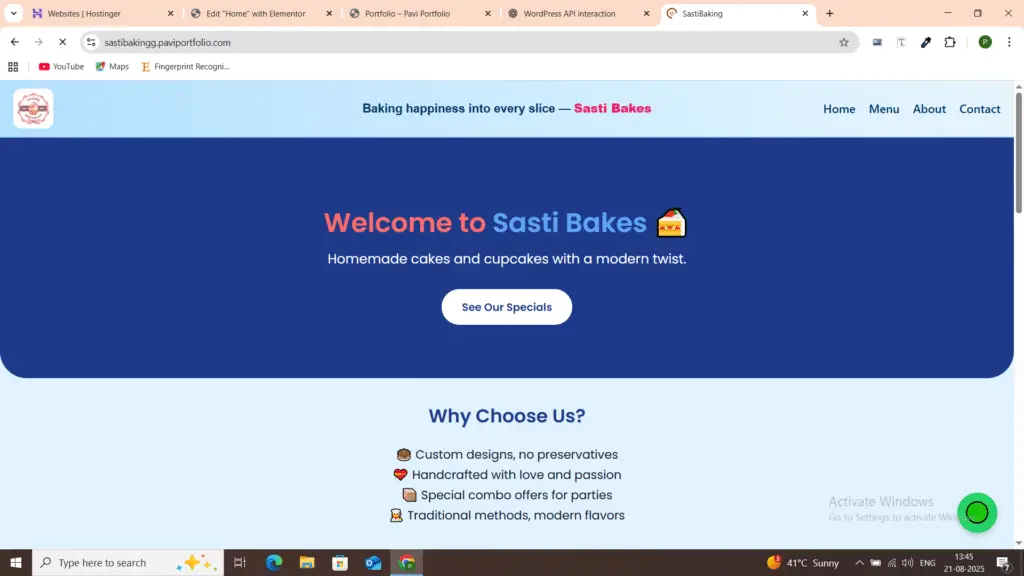 sastibaking websites